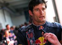 Red Bull driver Mark Webber